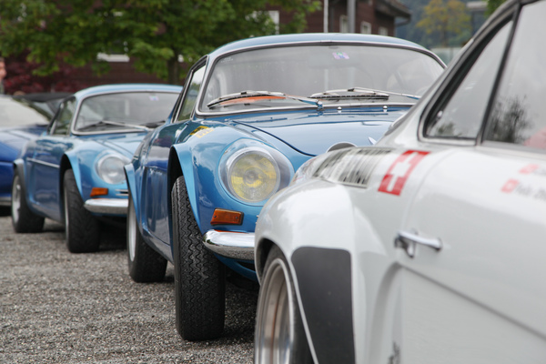 Alpine-Renault A110 in Reih und Glied - Fantastic Plastic 2016