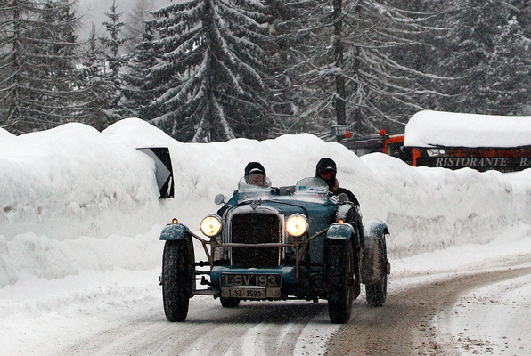 Bild Alvis Speed 20 Special (1934) - unerschrockenes Vorkriegs-Team Landolt/Landolt am WinterRAID 2014