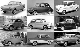 Auto-Teenager von 1960 im Examen - BMW gegen NSU, Glas, Lloyd, Fiat, DAF und Citroën