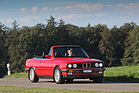 BMW 325i Cabriolet (E30, 1989) - die Kreuzspeichenfelgen gab es nur gegen Aufpreis