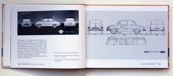 Buch Skoda Spartak, Octavia, Felicia - viele Zeichnungen, Pläne und Skizzen