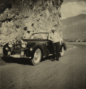 Bugatti 49 Beutler (1931) - auf einer Passfahrt über den Susten in den Fünfzigerjahren