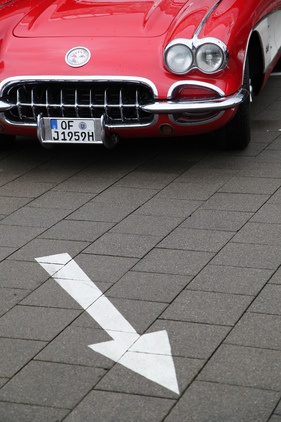 Chevrolet Corvette C1 (1958) - am Kunststoffautotreffen "Fantastic Plastic 2016"