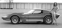 Chevrolet Corvette Mako Shark II (1965) - der Beginn der Coke-Bottle-Formgebung, die die spätere C3 prägte