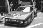 Der NART Ferrari 512 BB/LM in Le Mans 1981 - schied frühzeitig aus.