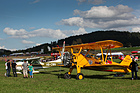 Die Stearman von 1942 mit Sternmotor war bereits in der Vergangenheit eine grosse Attraktion - Oldtimerclassic Hittnau 2014