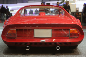 Ferrari Dino 206 Berlinetta Speciale Pininfarina (1965) - Heckansicht - gesehen am Genfer Automobilsalon von 2013