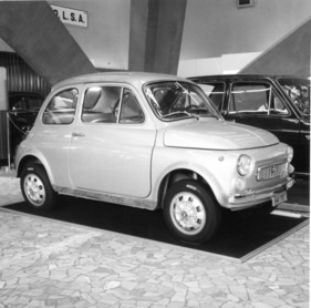Fiat 500 Lombardi (1971) - Ohne Faltdach, hier zu sehen am Turiner Autosalon 1971