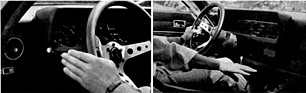 Ford Capri Turbo May (1971) - kritisierte Bedienungsschwächen - Ablendlicht und Positionierung Schalthebel