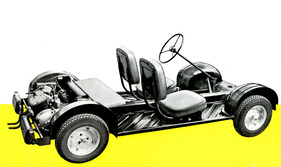 Goggomobil T 250 (1954) - Chassis ohne Karosserie - aus einem frühen Verkaufsprospekt