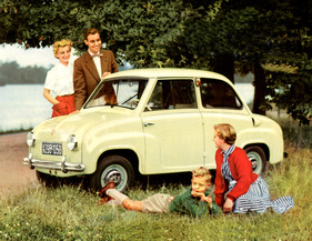 Goggomobil T 250 (1955) - ideal für die junge Familie - Abbildung aus einem zeitgenössischen Verkaufsprospekt