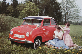 Goggomobil T 250 (1958) - Picknickszene - aus einem Jahreskalender der Glas GmbH