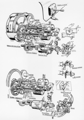 Goggomobil T 250 (1958) - das manuell zu schaltende Viergang- und das elektromagnetisch schaltbare halbautomatische Getriebe von Getrag im Vergleich