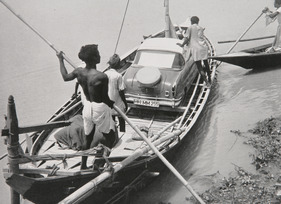 Goggomobil TS 250 (1958) - exotische Szenerie für das Coupé - aus einem Kalender der Glas GmbH von 1959