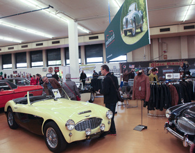 Goodtimer widmete seinen Stand den Austin-Healey-Modellen - Oldtimermesse St. Gallen 2015