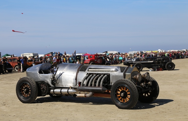 Impressionen des Römö Motorfestival 2016 - Die beiden Goliaths, vorne der ALF Boattail von 1914
