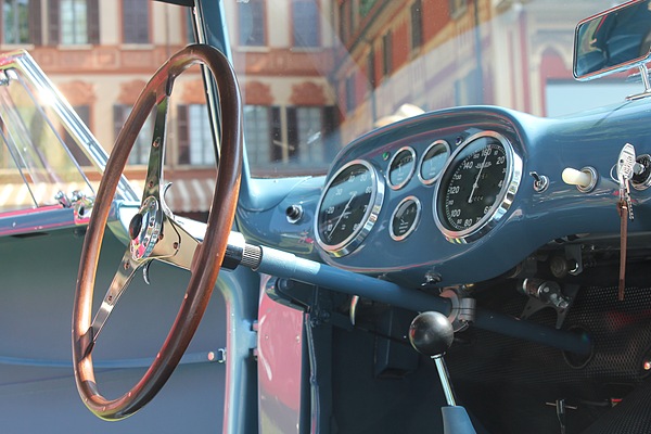 Interieur des Siata 400 F Berlinetta (1953) am Concorso d'Eleganza Villa d'Este 2011