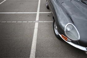 Jaguar E-Type der Serie 1 - am 24. Oldtimer Grandprix Safenwil 2015