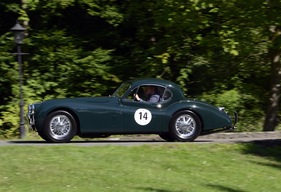 Jaguar XK 120 FHC (1953) - an der Rallye Historique anlässlich der Schloss Bensberg Classics 2012