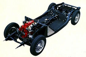 MG A (1959) - Chassis des MG A - Aufnahme aus zeitgenössischem Verkaufsprospekt