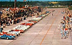 Maserati 450S (1957) - Immer wieder imposant sind die Startaufnahmen von Sebring im Le Mans Stil (12 Stunden von Sebring 1957)