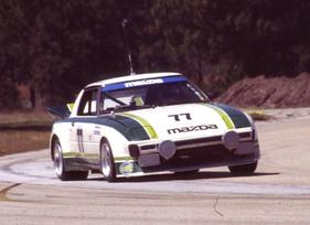 Mazda RX-7 (1980) - GTU-Klassensieger Mazda RX-7 gefahren von Jim Downing, Roger Mandeville und Brad Frisselle (12 Stunden von Sebring 1980)