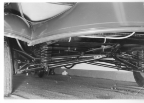 Messerschmitt FK 175 (1953) - am Genfer Autosalon 1953 - Vorderradaufhängungskonstruktion