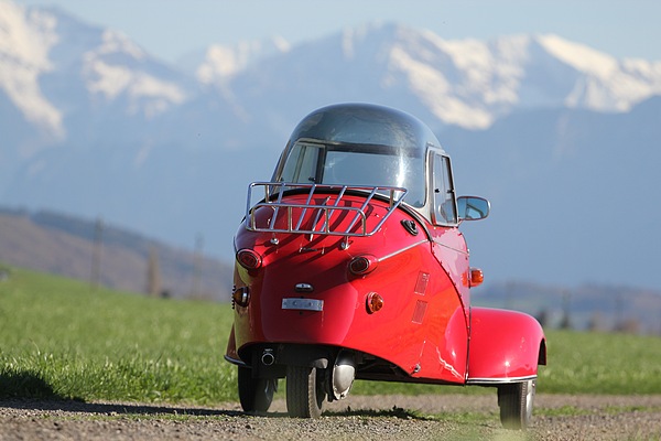 Messerschmitt KR 200 (1956) - Heckansicht - gut sichtbar das einzelne Hinterrad