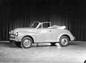 Morris Minor Cabriolet (1950) - schon 1950 verschwanden die tiefliegenden Schweinwerfer, die Front änderte sich danach in 21 Jahren Bauzeit kaum mehr
