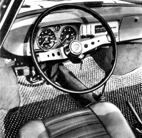 NSU Spider (1964) - alles dran ist an den Armaturen mit Tacho, Drehzahlmesser und Benzinuhr