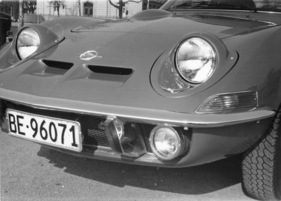 Opel GT 1900 (1969) - ausgefahrene Scheinwerfer beim Testwagen