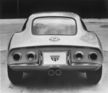 Opel GT (1965) - der Prototyp 'Gran Tourisme Coupé' von hinten gesehen, die Formelemente wurden weitgehend in die Serie übernommen