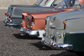 Opel Rekord 1700 (1962) - drei Generationen Rekord, drei Heckgestaltungen - der P2 ist ganz hinten