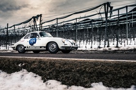 Porsche 356 SC Coupé (1965) - am Winter Marathon 2014