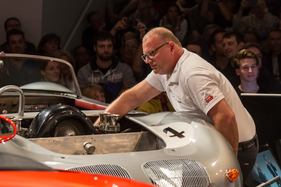 Porsche 718 RS 60 Spyder (1960) an der Porsche Soundnacht 2016 - Soundcheck