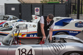 Porsche 718 RS 60 Spyder (1960) an der Porsche Soundnacht 2016 - Warmup