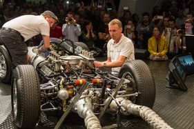 Bild Porsche 804 Formel1 (1962) an der Porsche Soundnacht 2016 - Soundcheck