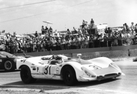Porsche 908/02 (1969) - Jo Siffert im Porsche 908/02 - Musste wegen gebrochenem Chassis frühzeitig aufgeben (12 Stunden von Sebring 1969)