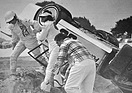 Porsche 935 (1978) - Ein harter Tag für Peter Gregg im Brumos Porsche 935 als es ihn schon früh im Rennen überschlug und auf dem Dach landete (12 Stunden von Sebring 1978)