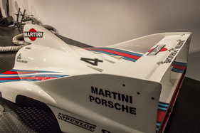 Porsche 936/77 Spyder (1977) an der Porsche Soundnacht 2016 - Heckverkleidung