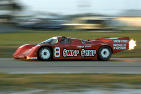 Porsche 962 (1985) - Das ist der Preston Henn Swap Shop Porsche 962, Gesamtsieger von 1985 gefahren von A.J. Foyt und Bob Wollek (12 Stunden von Sebring 1985)