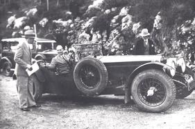 Rallye Monte Carlo 1931 - Der Sieger von 1931, Donald Healey, fährt ohne Beifahrer in einem Invicta S