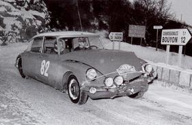 Rallye Monte Carlo 1965 - Lucette Pointet auf Citroën Rallye Monte Carlo 1965 - Lucette Pointet auf Citroën