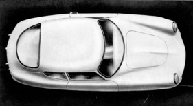 Rochdale Olympic (1961) - das Coupé von oben gesehen - Abbildung aus einem Prospekt