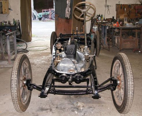 Rollendes Chassis eines Delahaye Typ 87