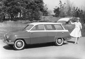 Saab 95 (1959) - die Kombiversion in eleganter Zweifarbenlackierung