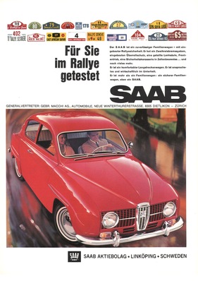 Saab 96 (1967) - Werbung im Katalog der Automobil Revue
