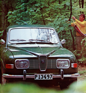 Saab 96 (1969) - die V4-Version des Jahres 1969, bereits mit rechteckigen Scheinwerfern