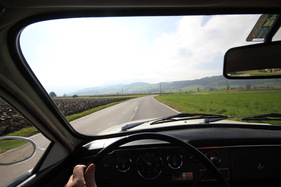 Saab 96 V4 Deluxe (1969) - gute Sicht, schmale Fensterpfosten