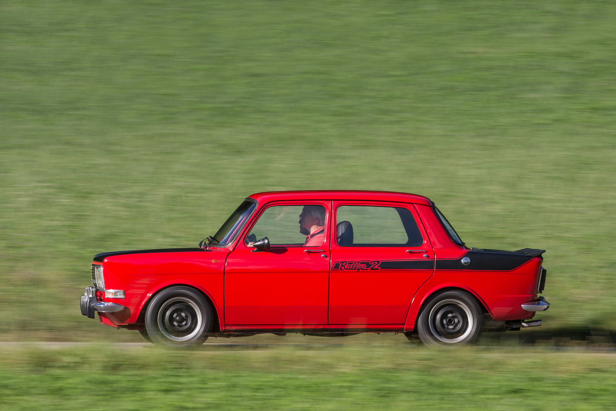 Simca 1000 Rallye 2 (1977) - besonders aerodynamisch war die Form allerdings nicht